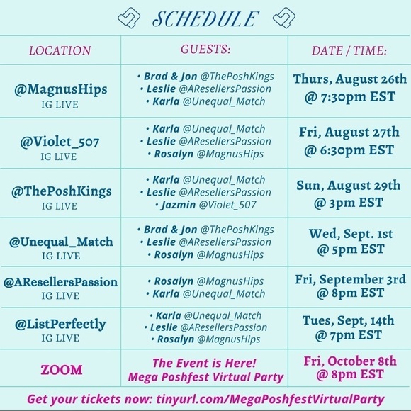 You’re invited to #MegaPoshfestVirtualParty 📣🎉 - Picture 4 of 8